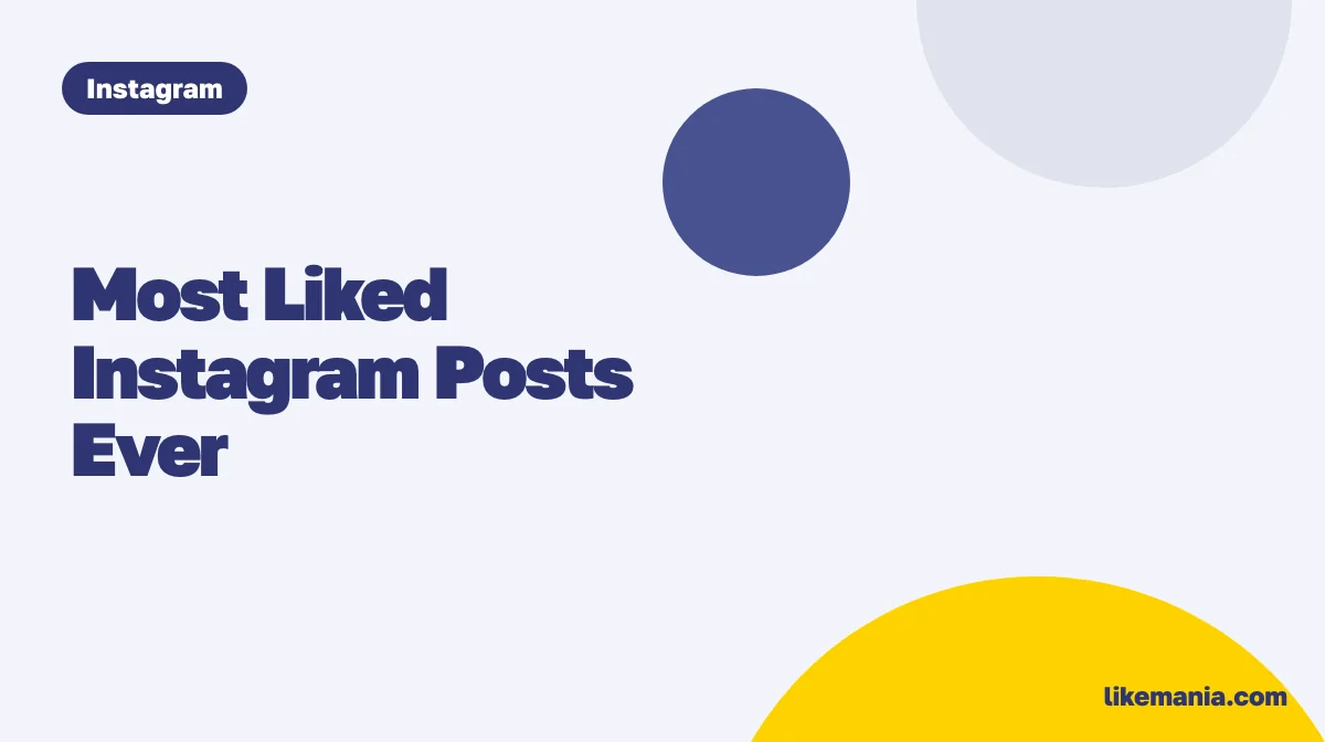 Most Liked Instagram Posts Ever. A ranking of four posts with avatars and bars by number of likes